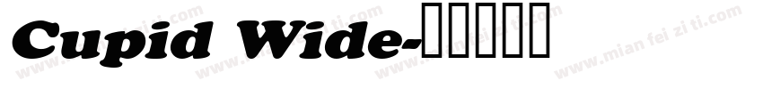 Cupid Wide字体转换